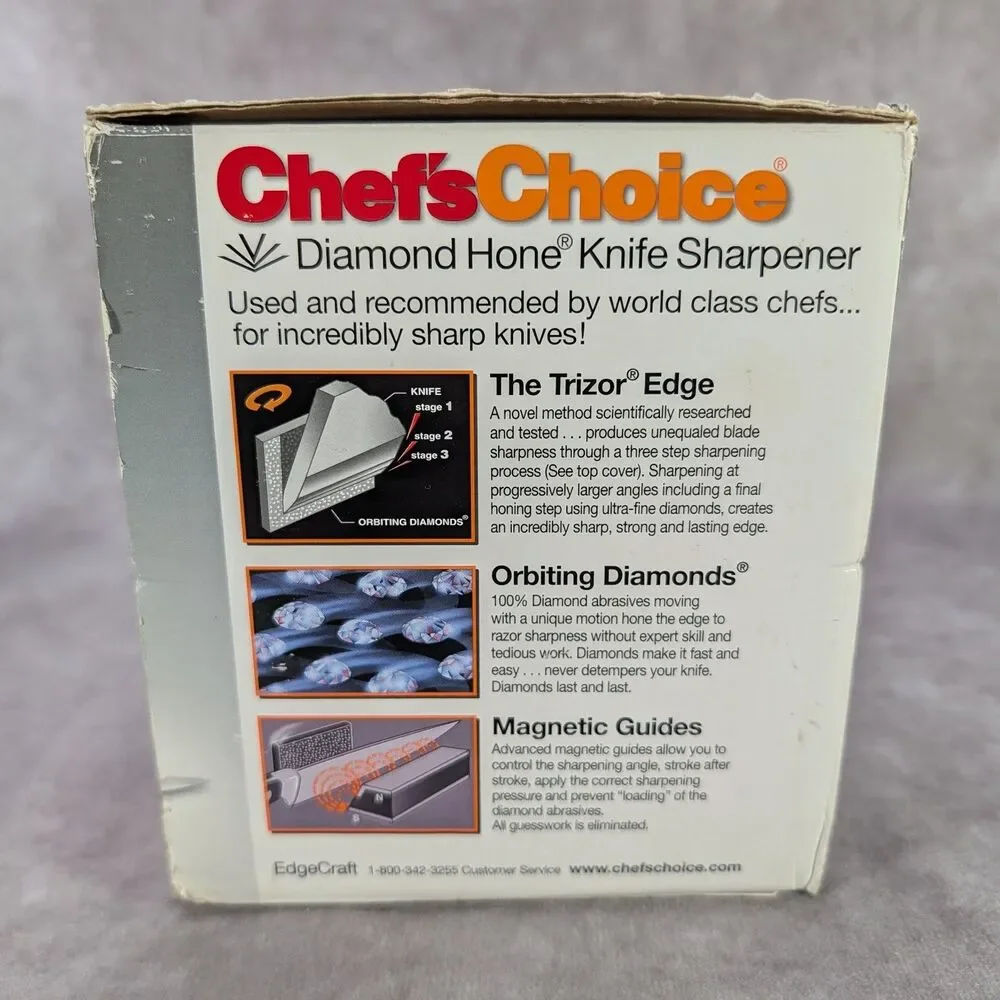 Chefs Choice Professional 100 Diamond Hone Electric Knife Sharpener 3 Stage